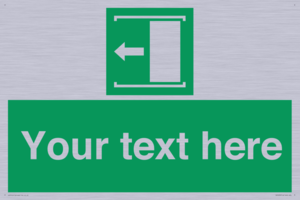 Custom Slide to Open Sign